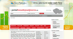 Desktop Screenshot of portalbenatkynadjizerou.cz