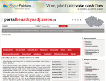 Tablet Screenshot of portalbenatkynadjizerou.cz